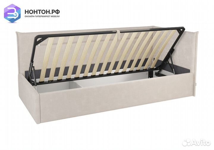 Кровать Альба 0.9 м кремовая