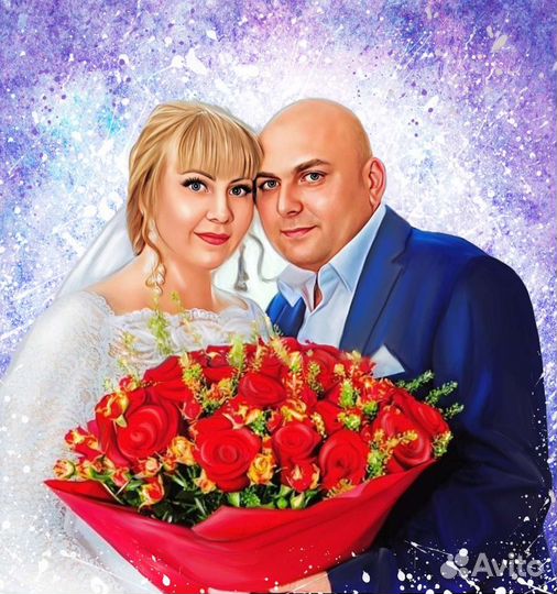 Цифровой портрет по фото на заказ