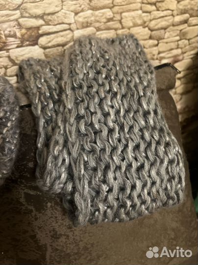 Комплект шапка и снуд женский