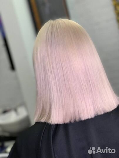 Окрашивание airtouch, total blonde