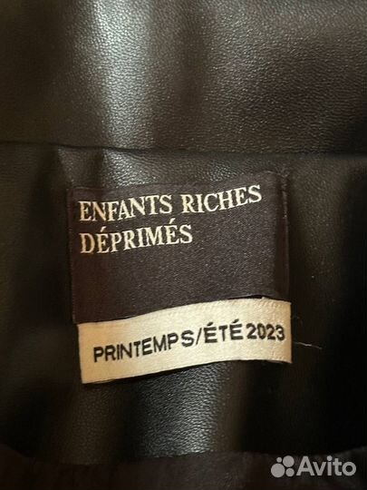 В наличии Enfants riches deprimes leather jacket