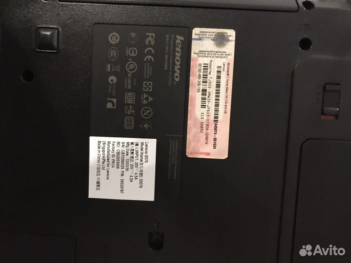 Ноутбук lenovo g570