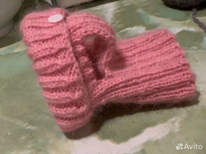 Вязаные шапки для собак