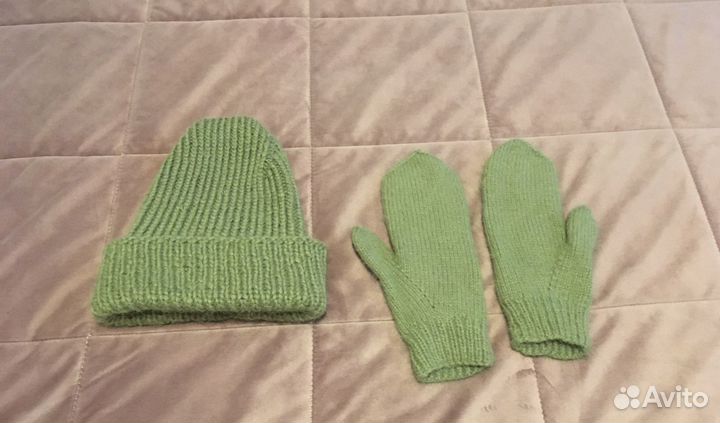 Варежки+шапка зимние
