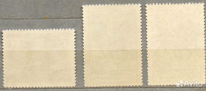 Марки СССР, 1956 Скаковые соревнования, 3 шт., гаш
