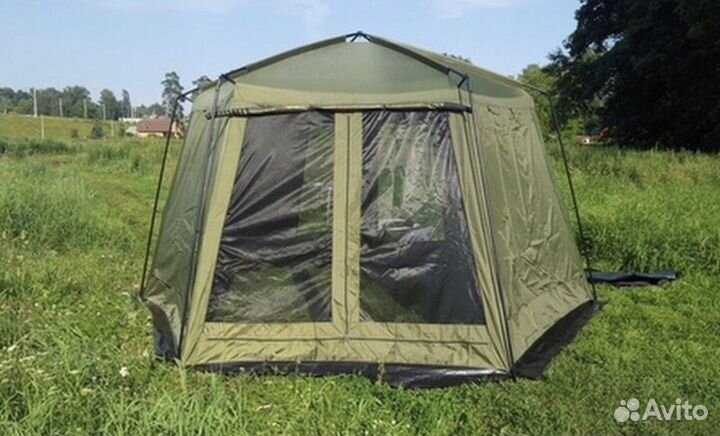 Шатер палатка с москитной сеткой и ветрозащитой