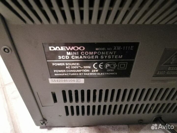 Музыкальный центр Daewoo