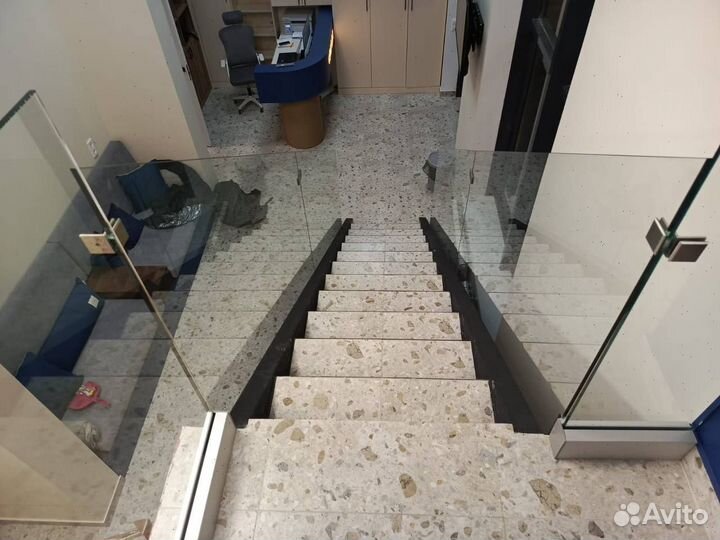 Стеклянные перила ограждения из стекла