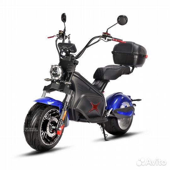 Электроскутер White Siberia Black Sea 5000W blue