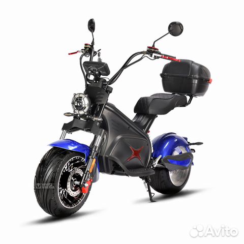 Электроскутер White Siberia Black Sea 5000W blue