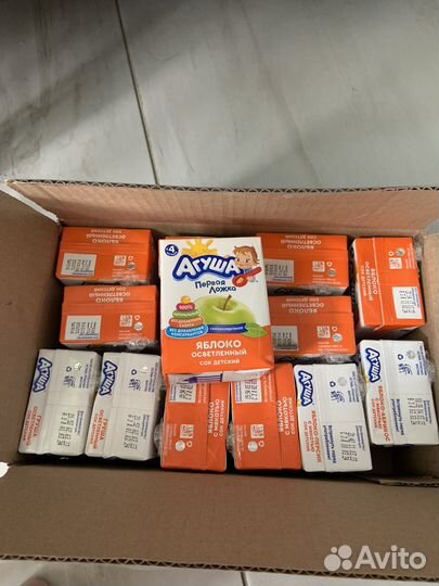 Соки, молоко 0,2 Агуша