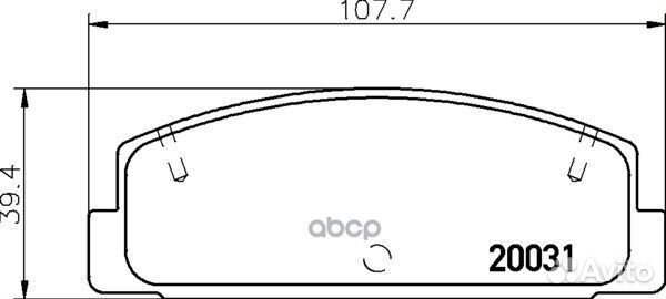 Колодки тормозные дисковые зад (PF-5203) np
