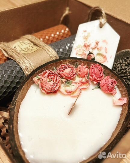 Набор из свечей, мыла, саше