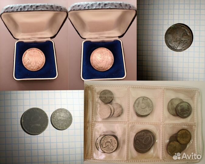 Коллекция монет от Царской России, серебро, СССР