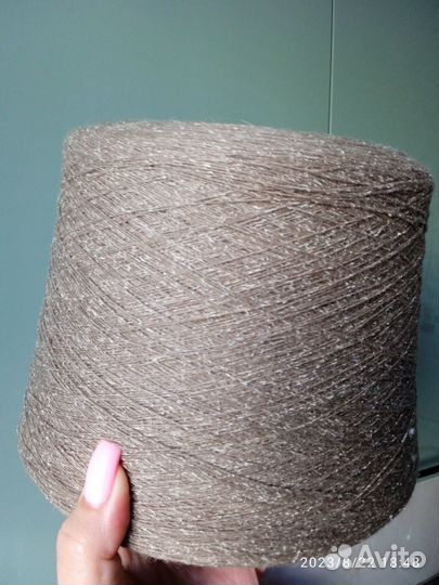 Меринос 85, шёлк 15 пряжа Италия Zegna Barufa