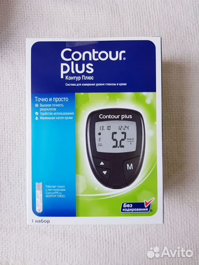 Глюкометр Контур Плюс, новый