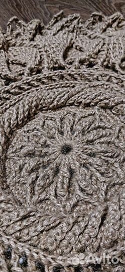 Эко-ковёр из джута, круглый