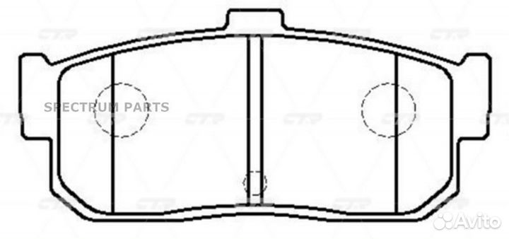 Тормозные колодки CTR CTR CKN103