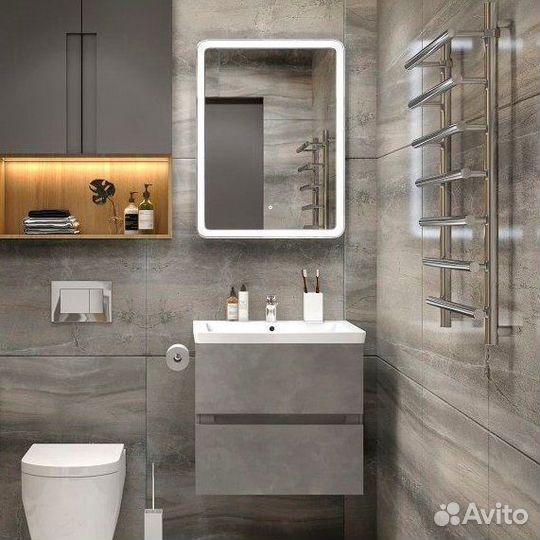 Тумба с раковиной Art&Max Techno 60 серый