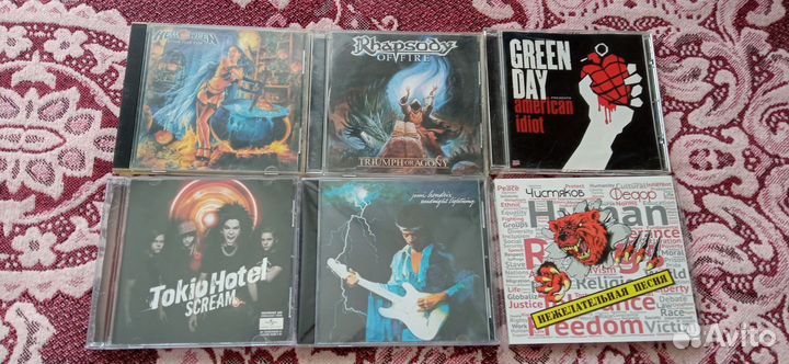 CD диски Русский и Зарубежный рок