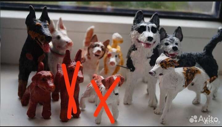 Фигурки самолепы собак мои