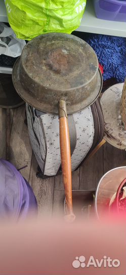 Таз медный с ручкой для варки варенья