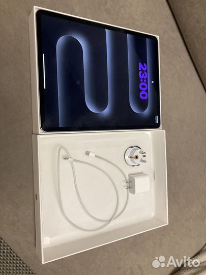 iPad air 13 256gb m2 2024 акм 100% коробка + заряд