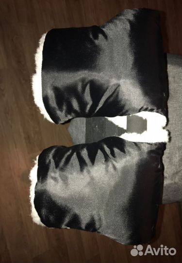 Зимний конверт в коляску и муфта