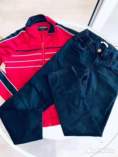 Костюм на мальчика, джинсы и олимпийка 140 см