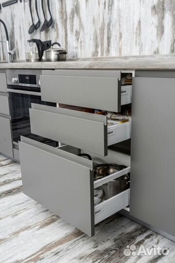 Прямая кухня. Кухонный гарнитур на заказ