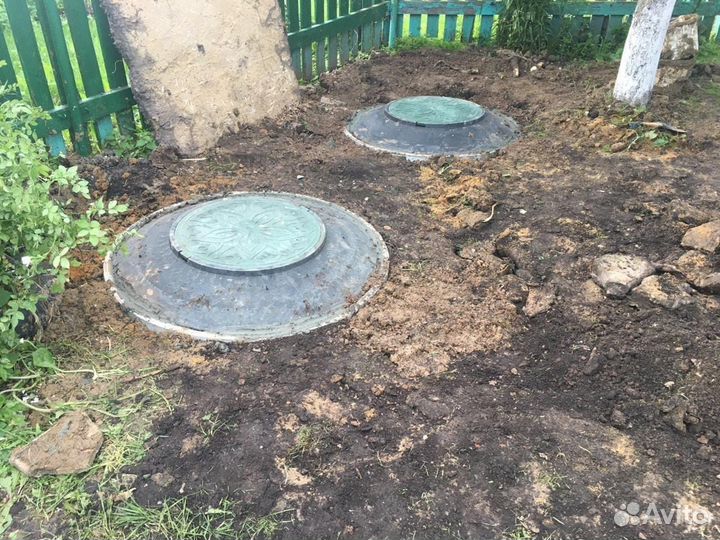 Копка септиков из жб колец/Автономная канализация