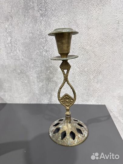 Подсвечник СССР. Латунь