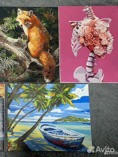 Готовые картины по номерам