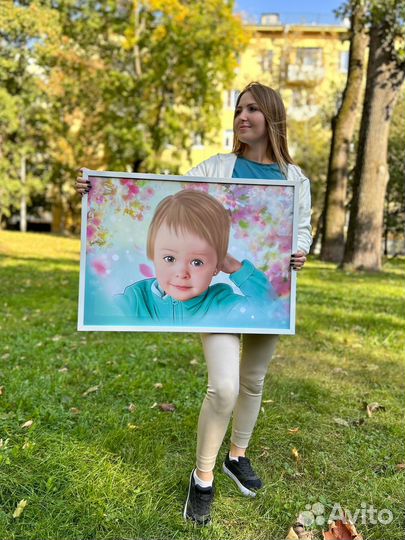 Портрет по фото на заказ, Картина на холсте