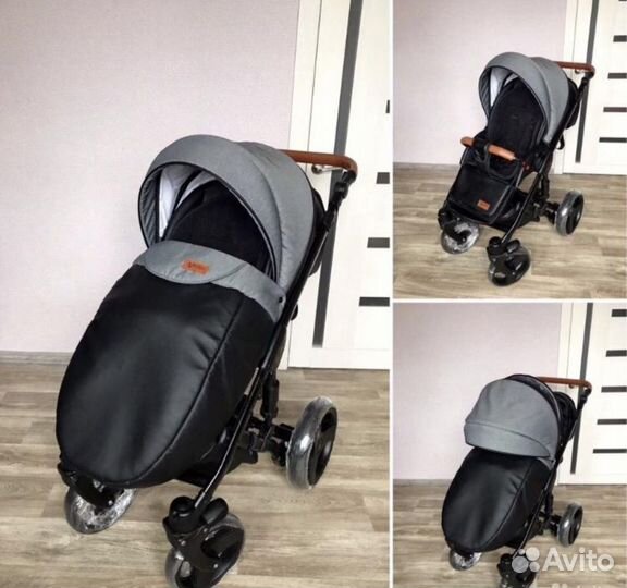 Коляска Verdi Orion 3в1 экокожа+ткань