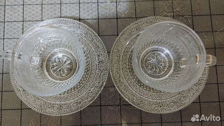 Кофейные чашки с блюдцем, пара, бу