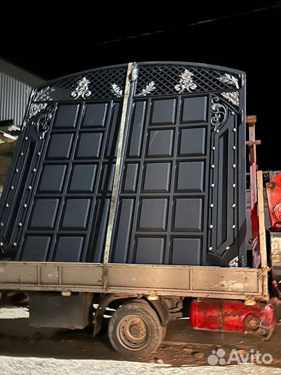 Кованые ворота под ключ o-8452