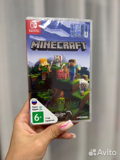 Игра Minecraft для Nintendo Switch на картридже