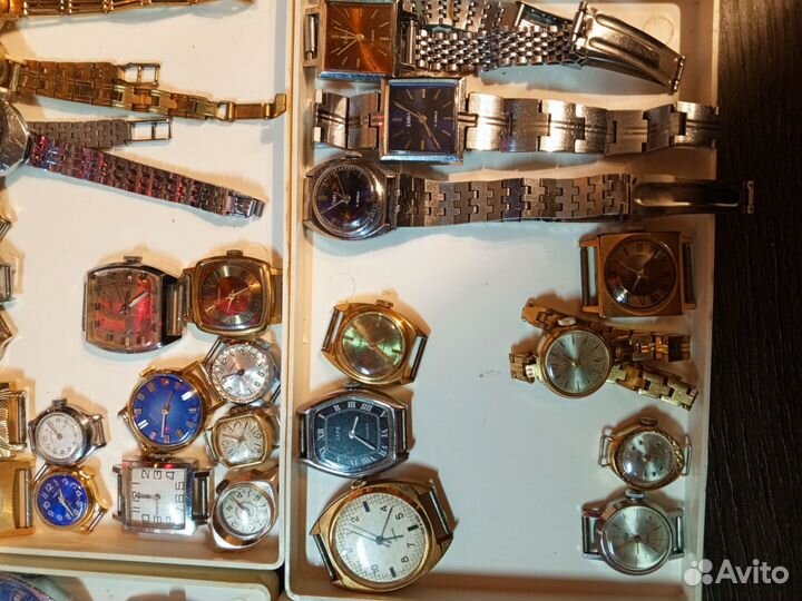 Коллекция винтажных механических часов СССР