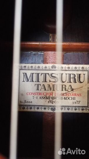 Топовая гитара Mitsuru Tamura №3000 1975