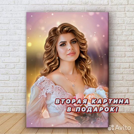Портрет, картина по фото на холсте в Воронеже
