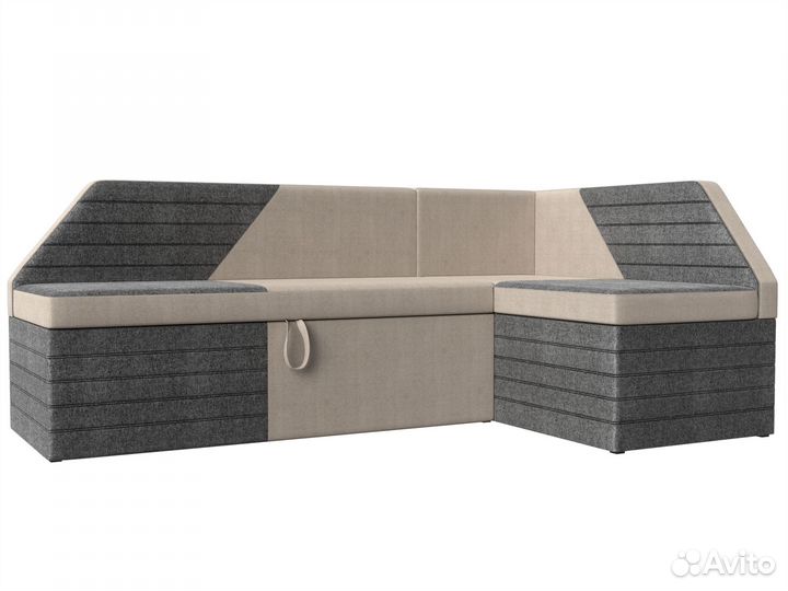 Кухонный угловой диван Дуглас правый угол, Рогожка