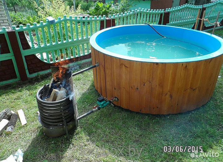 Купель для бани дачи