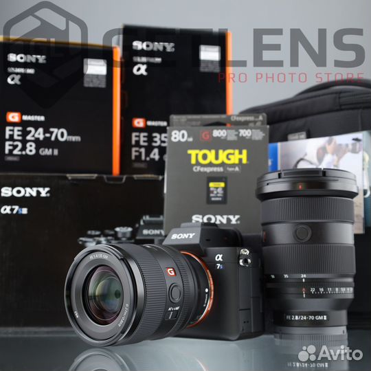 Sony 7S3 + 24-70 GM II + 35 GM + Sony 80Gb + Сумка