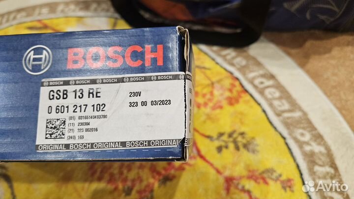 Дрель bosch GSB 13 RE