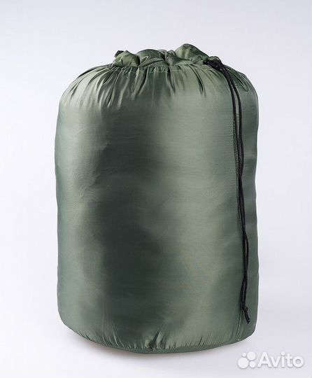 Спальный мешок зимний баюн-25, форма кокон, олива