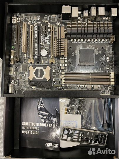 Комплект:FX-8350, sabertooth 990fx, 16GB, вод. охл