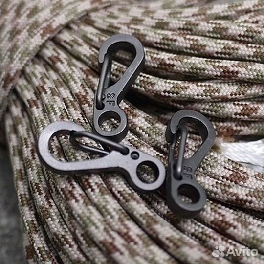 Карабин EDC SF 2см (микс) (чёрный)