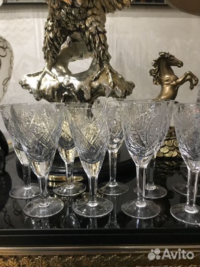 Бокалы хрустальные СССР Винтаж