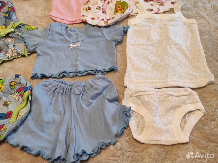 Пакет новых вещей для девочки от 0-74 размер